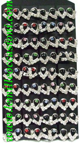 Orecchini forma goccia con strass